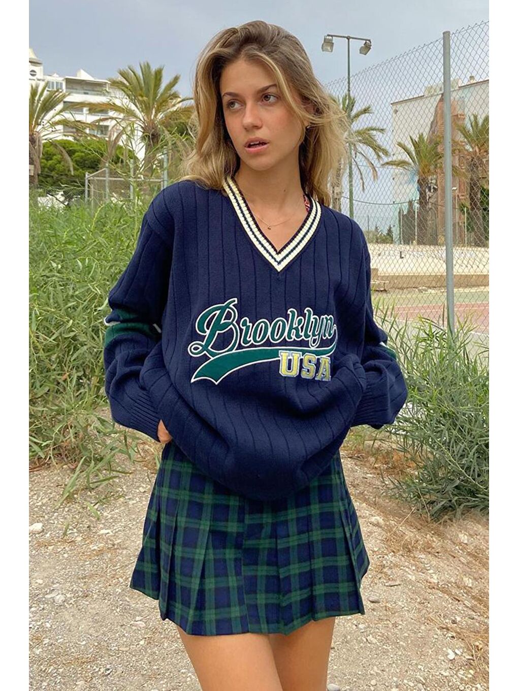 Lacivert Kadın Kazak Mg1279-3