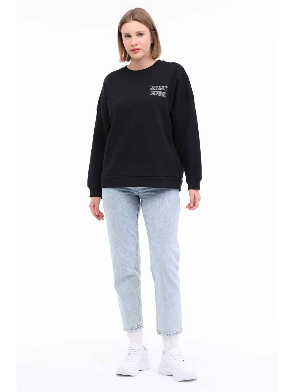 WL JUNE 16GFL547 3PR Siyah Kadın Sweatshirt-2