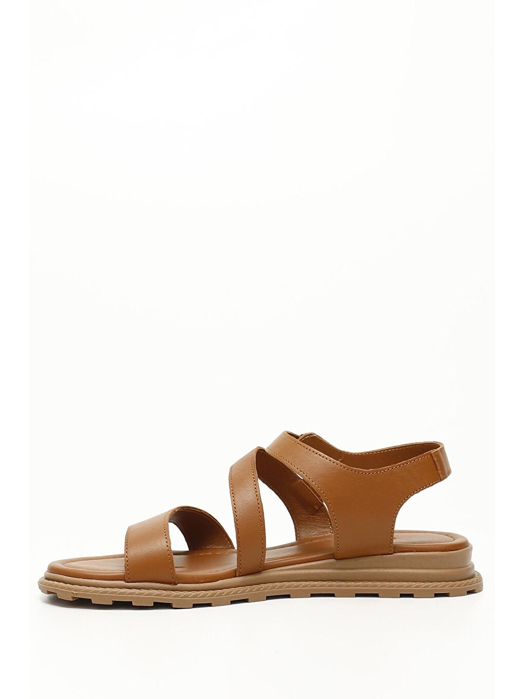 Kahverengi TABA-KAHVERENGİ  Hakiki Deri Dolgu Taban Kadın Sandalet 45271-2