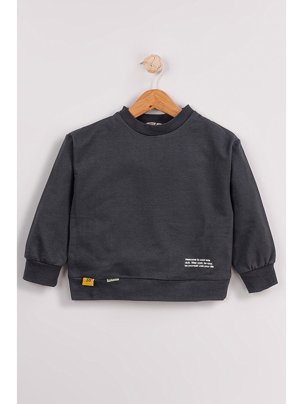 MRTUFFY Gri Erkek Çocuk 2'li Paket Basic Sweatshirt - 2