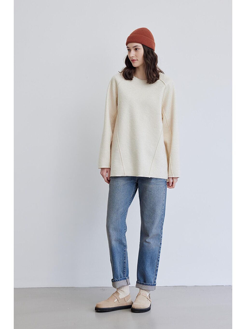 Tilda Kaşe Sweatshırt Ekru-2