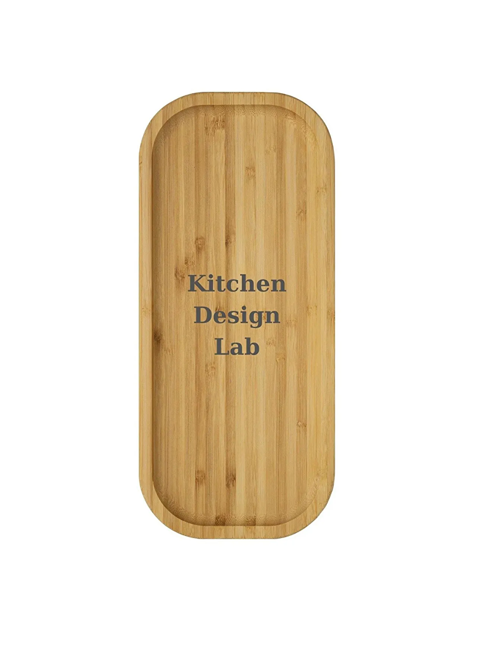 Kitchen Design Lab Açık Kahverengi Bambu Dikdörtgen Sunum Tabağı Bambu Peynir Tabağı Çerezlik, 30x13 Cm, 2 Adet Bambu Sunum Tabağı - 2