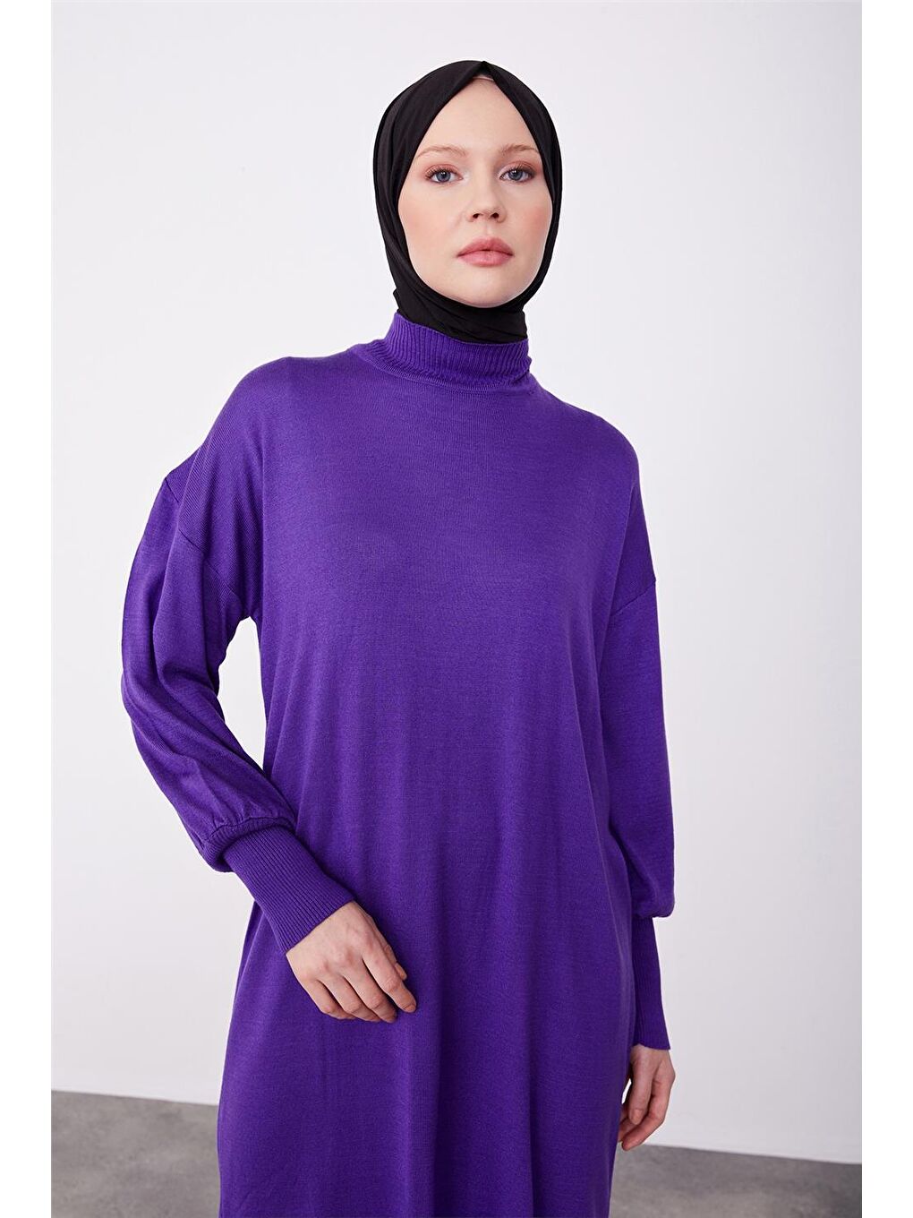 ARMİNE Mor Tunik Elbise 23Kd4249 - 3