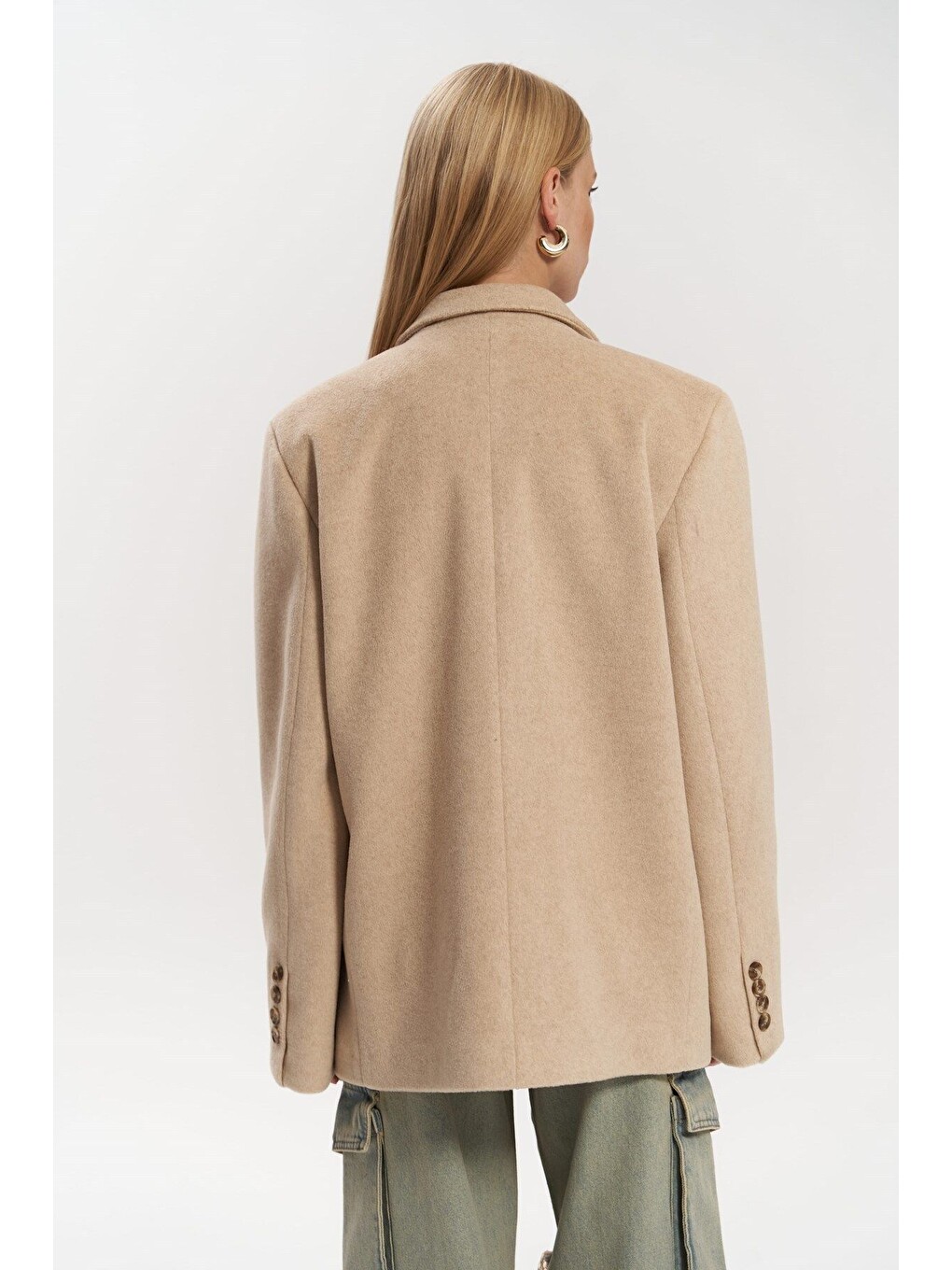 Kahverengi Howell Camel Blazer Ceket-3
