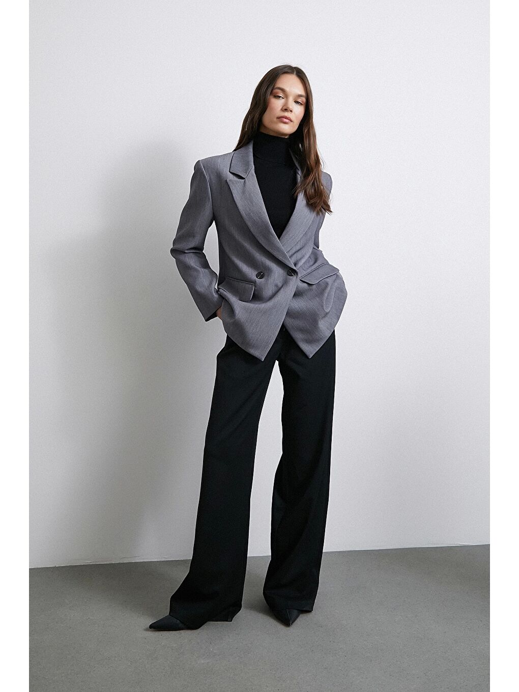 Karışık Klasik Poliviskon Ceket Antirasit-1