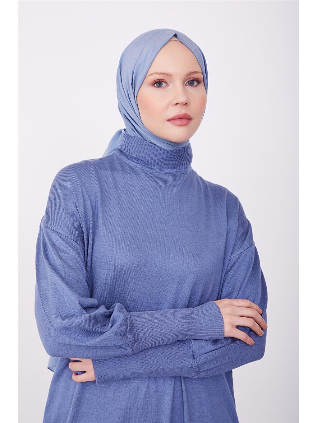 ARMİNE Mavi Tunik Elbise 23Kd4249 - 2