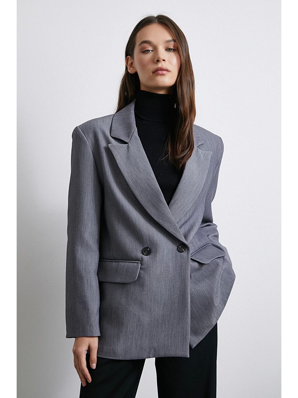 Karışık Klasik Poliviskon Ceket Antirasit-2