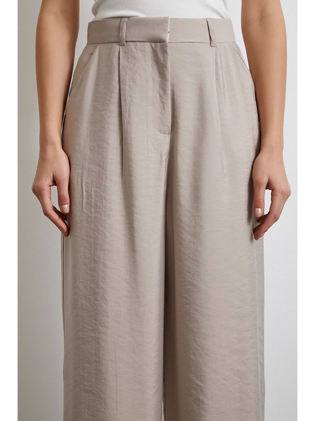 Modal Palazzo Pantolon Bej-4