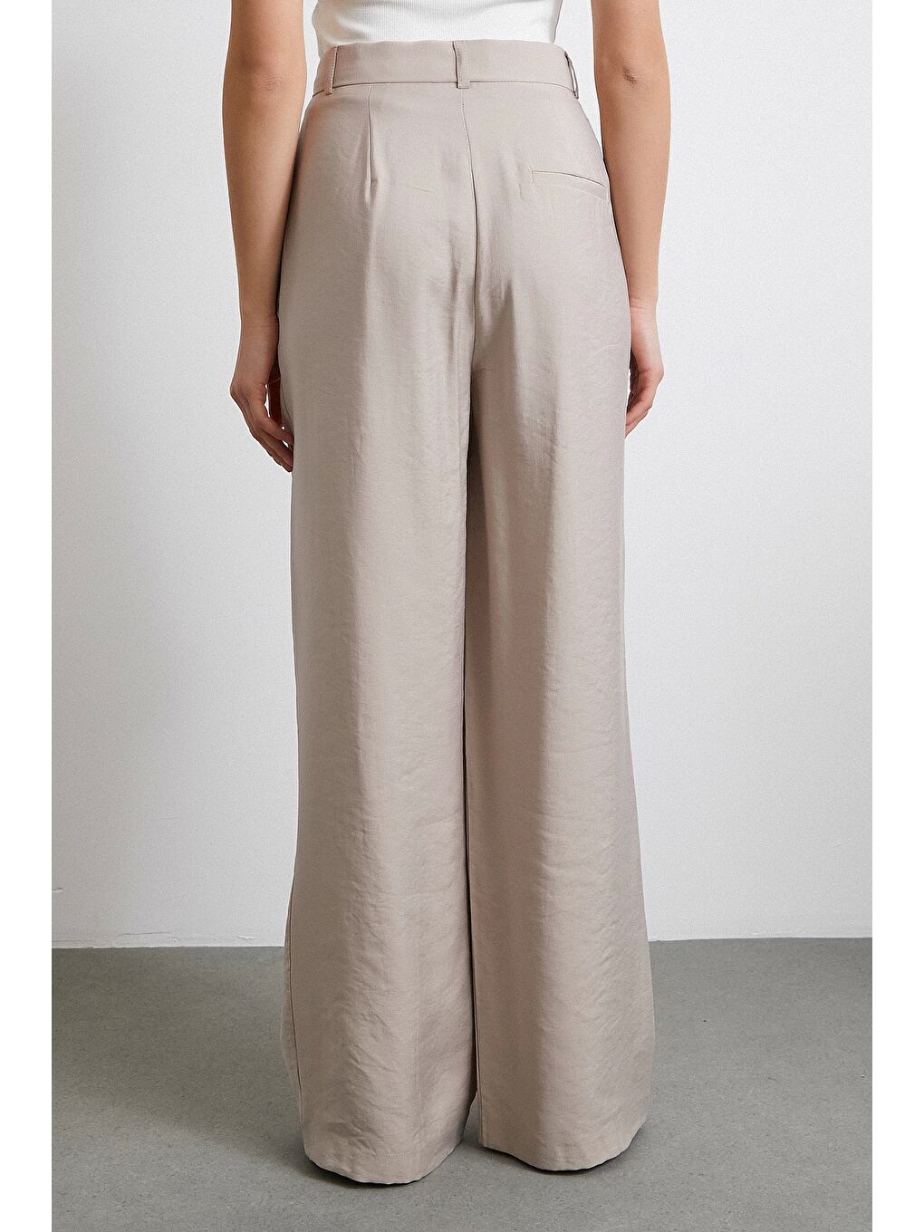 Modal Palazzo Pantolon Bej-5