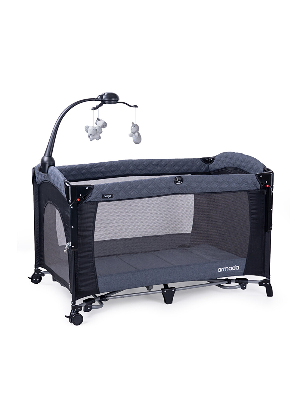 Armada 70x120 Cm Oyun Parkı Beşik Ve Park Yatak - Sallanabilir Ara Katlı Lüks Bebek Yatağı-3