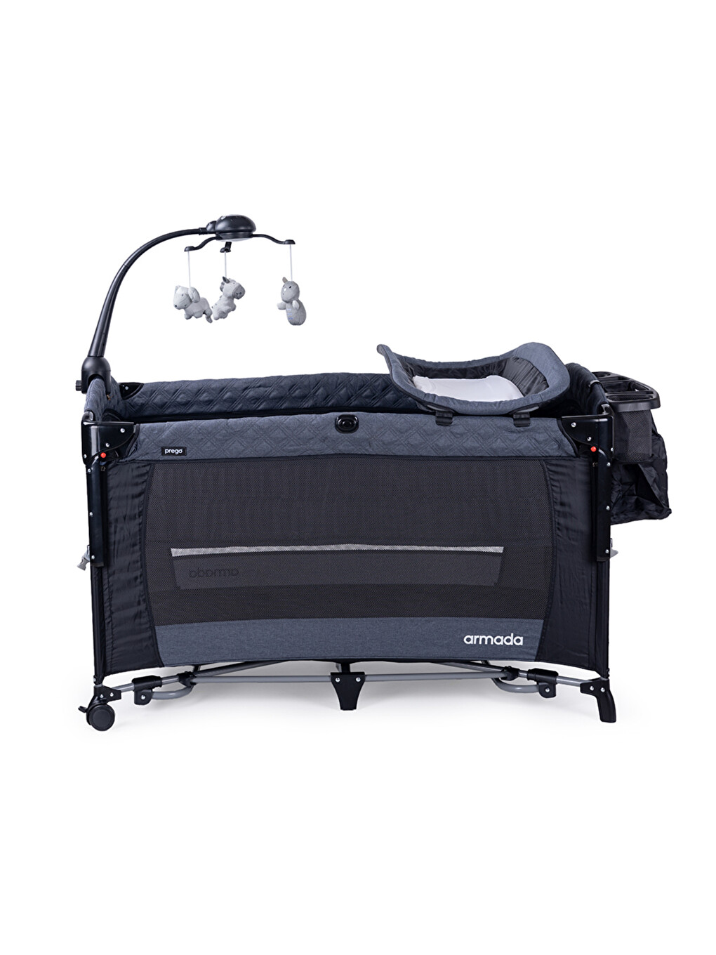Armada 70x120 Cm Oyun Parkı Beşik Ve Park Yatak - Sallanabilir Ara Katlı Lüks Bebek Yatağı-4