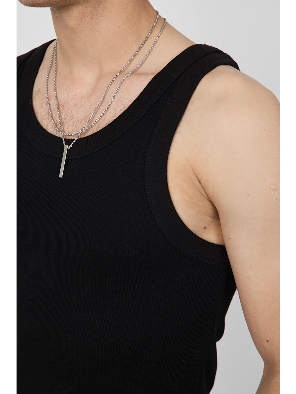 Erkek Tank Top Siyah Atlet-3