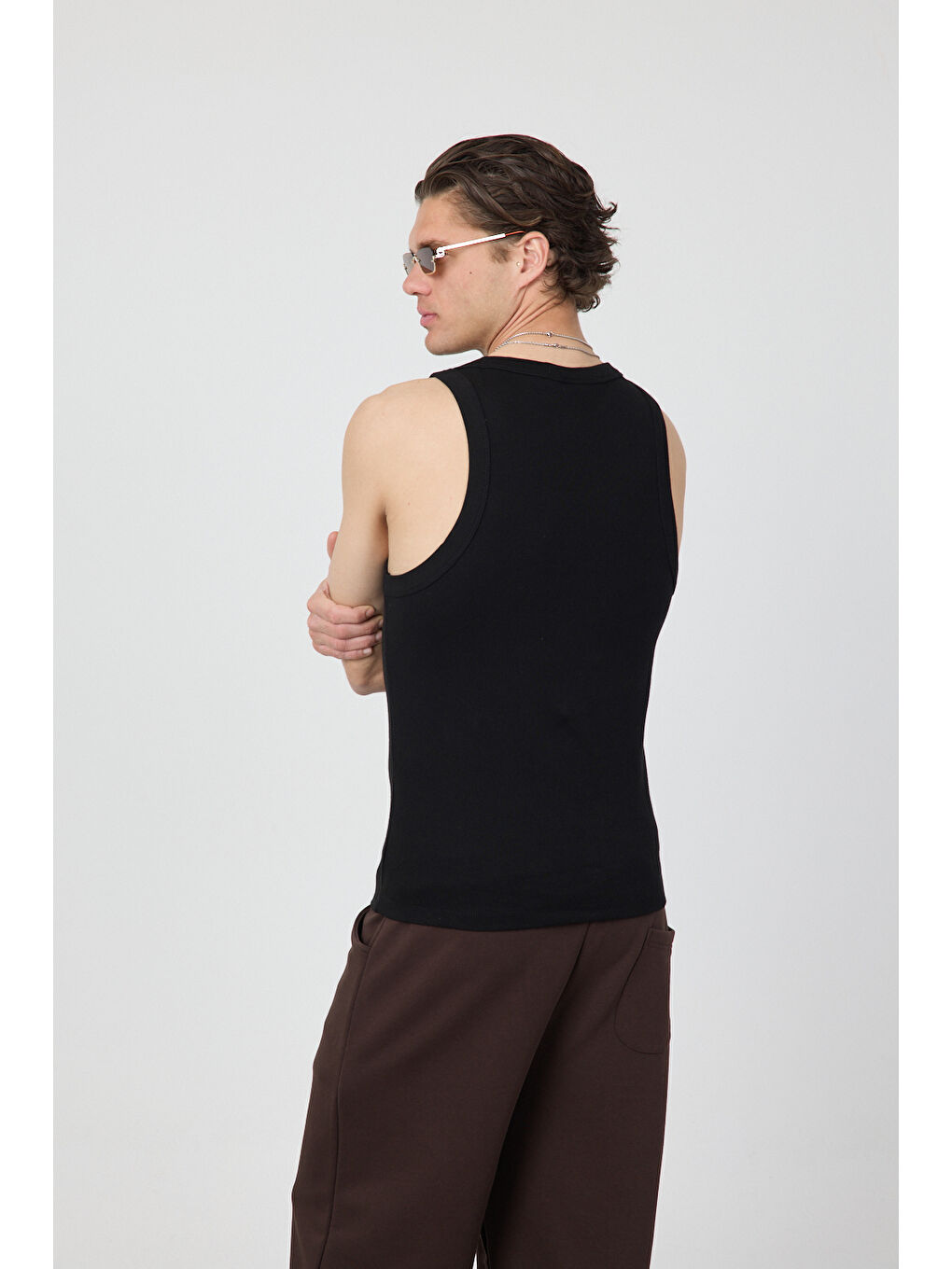 Erkek Tank Top Siyah Atlet-4