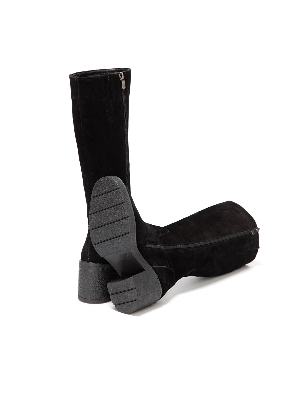 Siyah Kadın Çizme 25K12075XS Suede-4