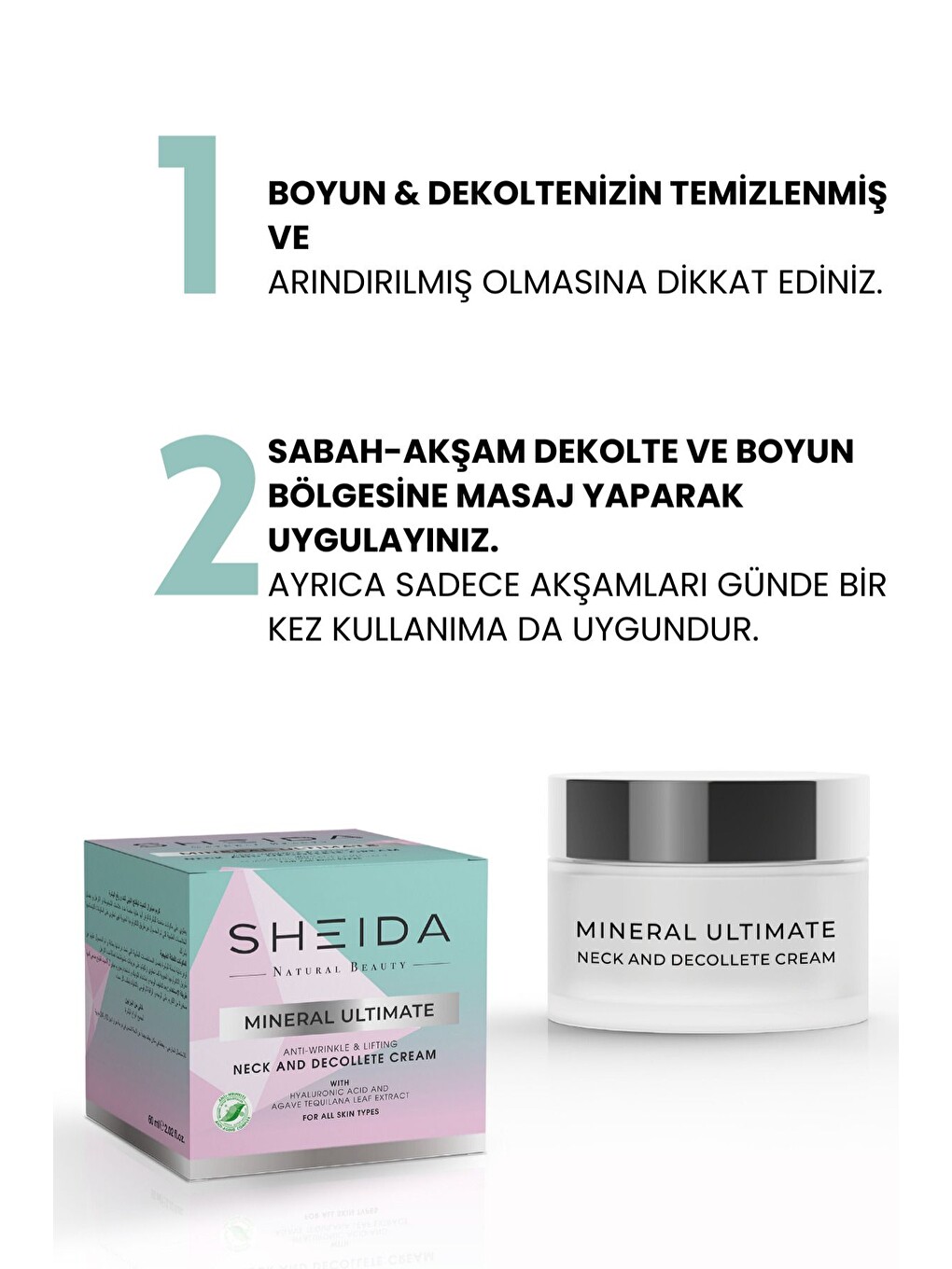 Mineral Ultimate Kırışıklık Karşıtı & Sıkılaştırıcı Boyun ve Dekolte Kremi 60ml-4