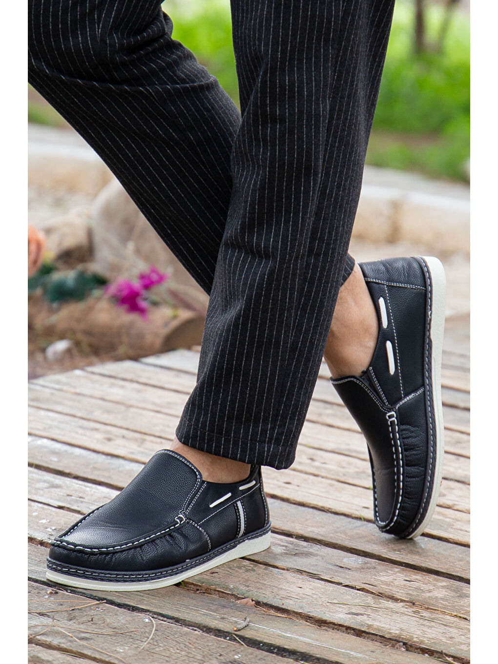 Siyah D0507 Günlük Ortopedik Erkek Casual Ayakkabı