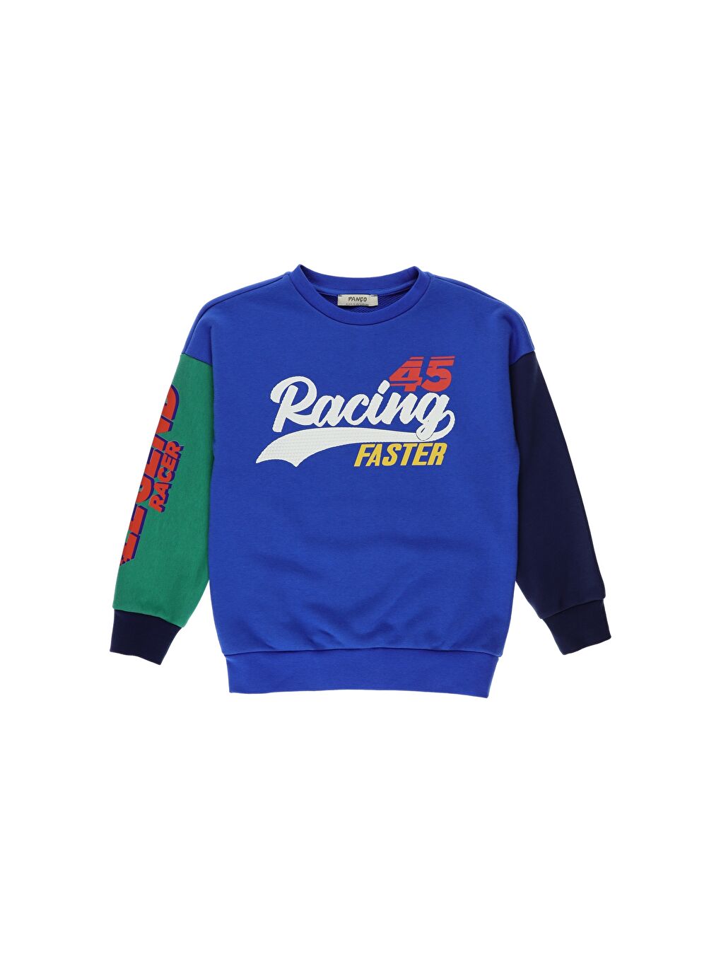 Panço Mavi Erkek Çocuk  Baskılı Sweatshirt