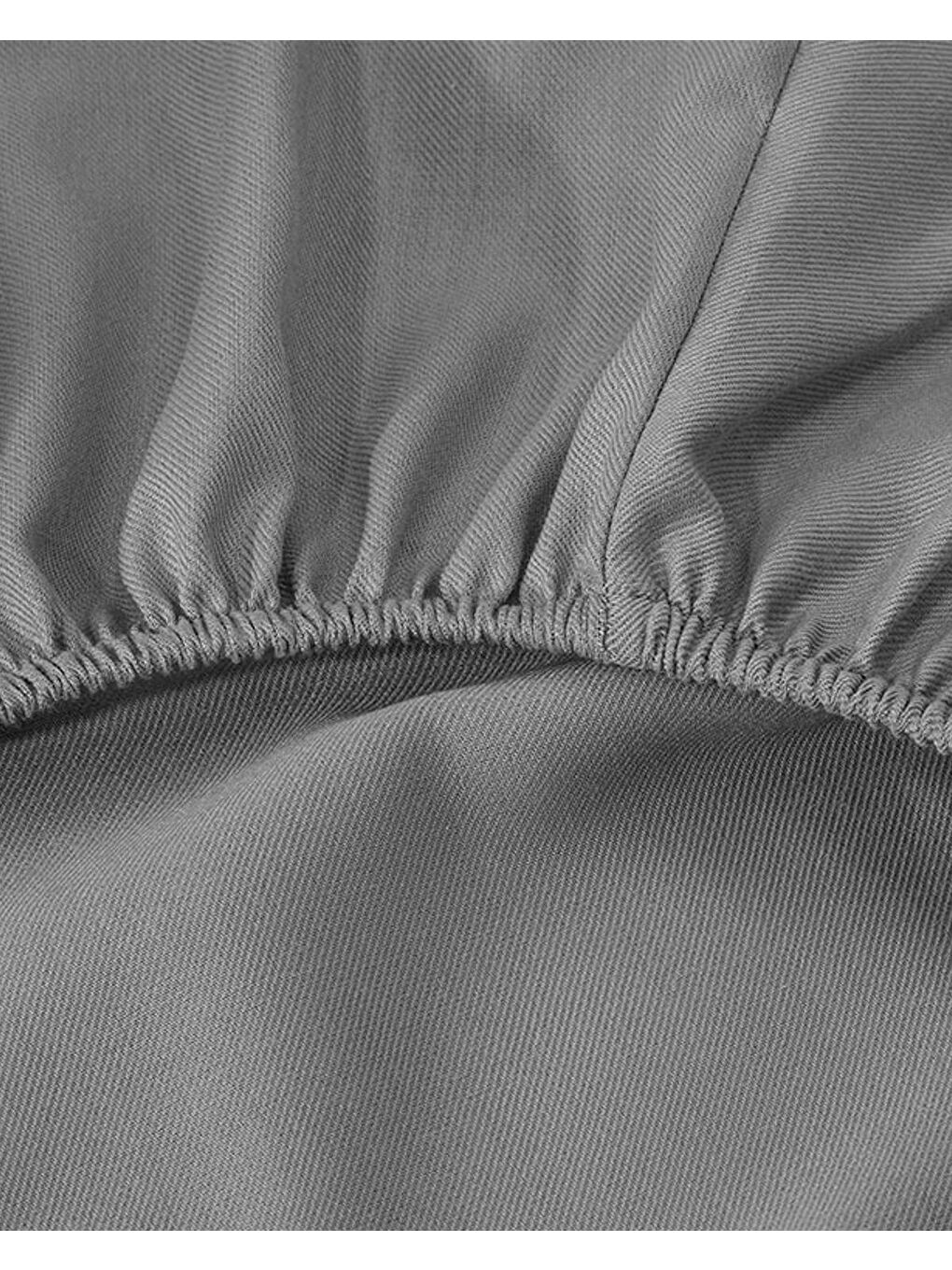 Crystal İpeksi Twill Çift Kişilik Nevresim Takımı Gri-3