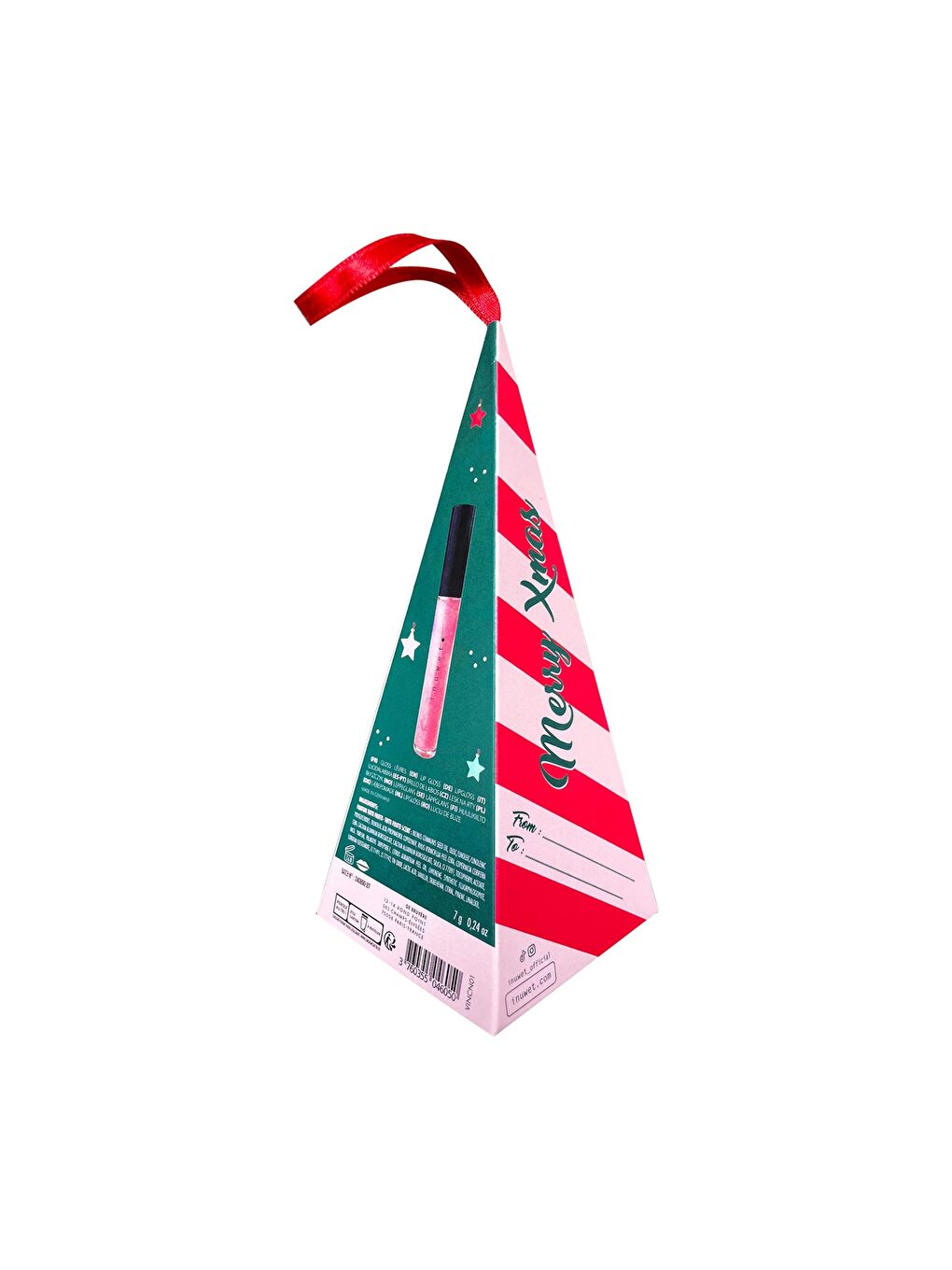 Noel Baba Figürlü Hediye Kutusu Dudak Parlatıcısı-1