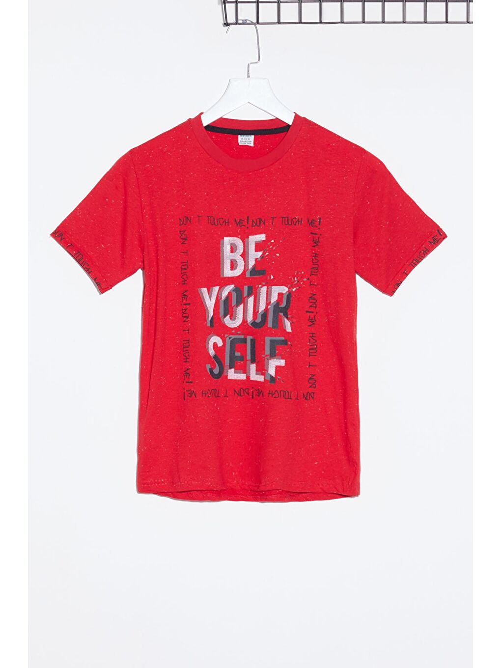 Kırmızı Erkek Çocuk Kılçıllı Baskılı Tshirt 9-14 Yaş 14101