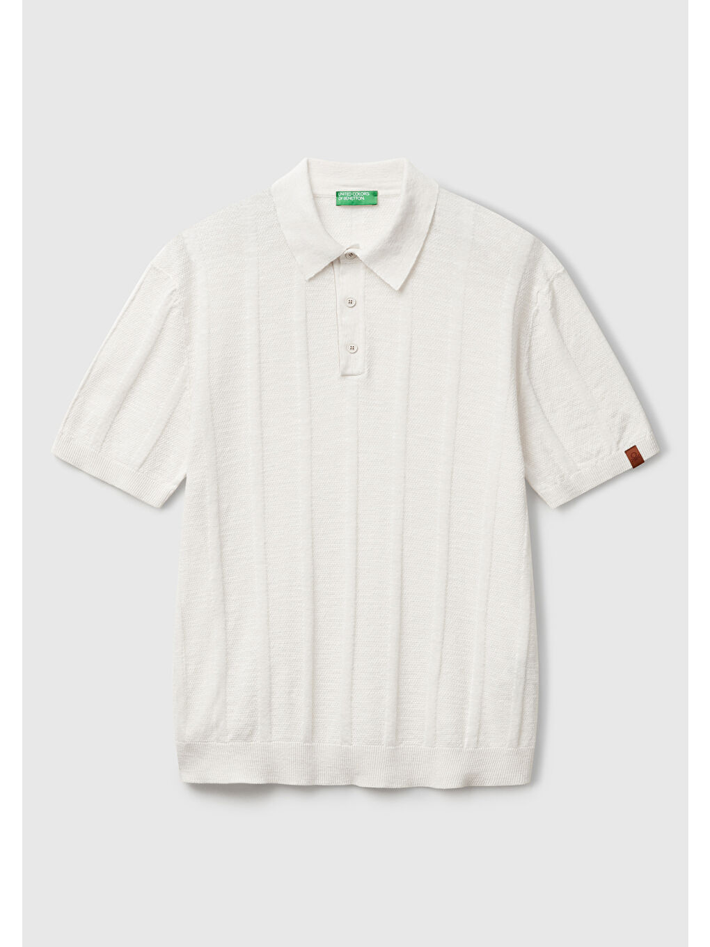 Ekru Erkek Krem Pamuk Karışımlı Kontrastlı Düğmeli Regular Fit Triko Polo T-Shirt-1