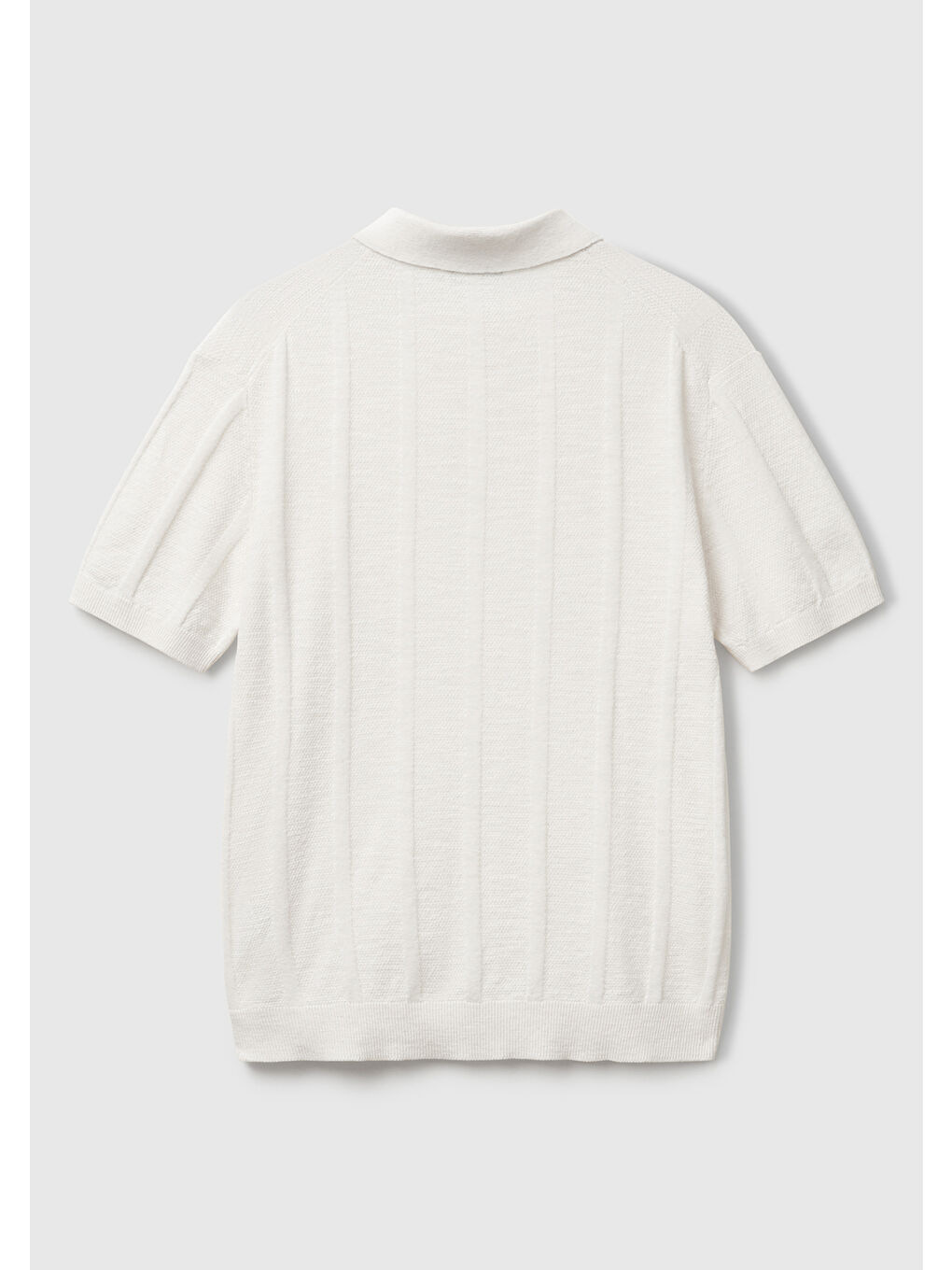 Ekru Erkek Krem Pamuk Karışımlı Kontrastlı Düğmeli Regular Fit Triko Polo T-Shirt-3