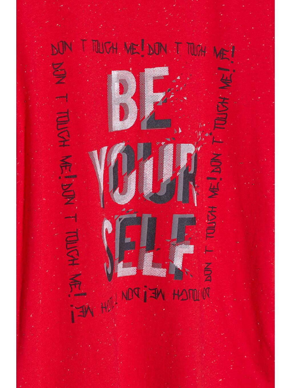 Kırmızı Erkek Çocuk Kılçıllı Baskılı Tshirt 9-14 Yaş 14101-1