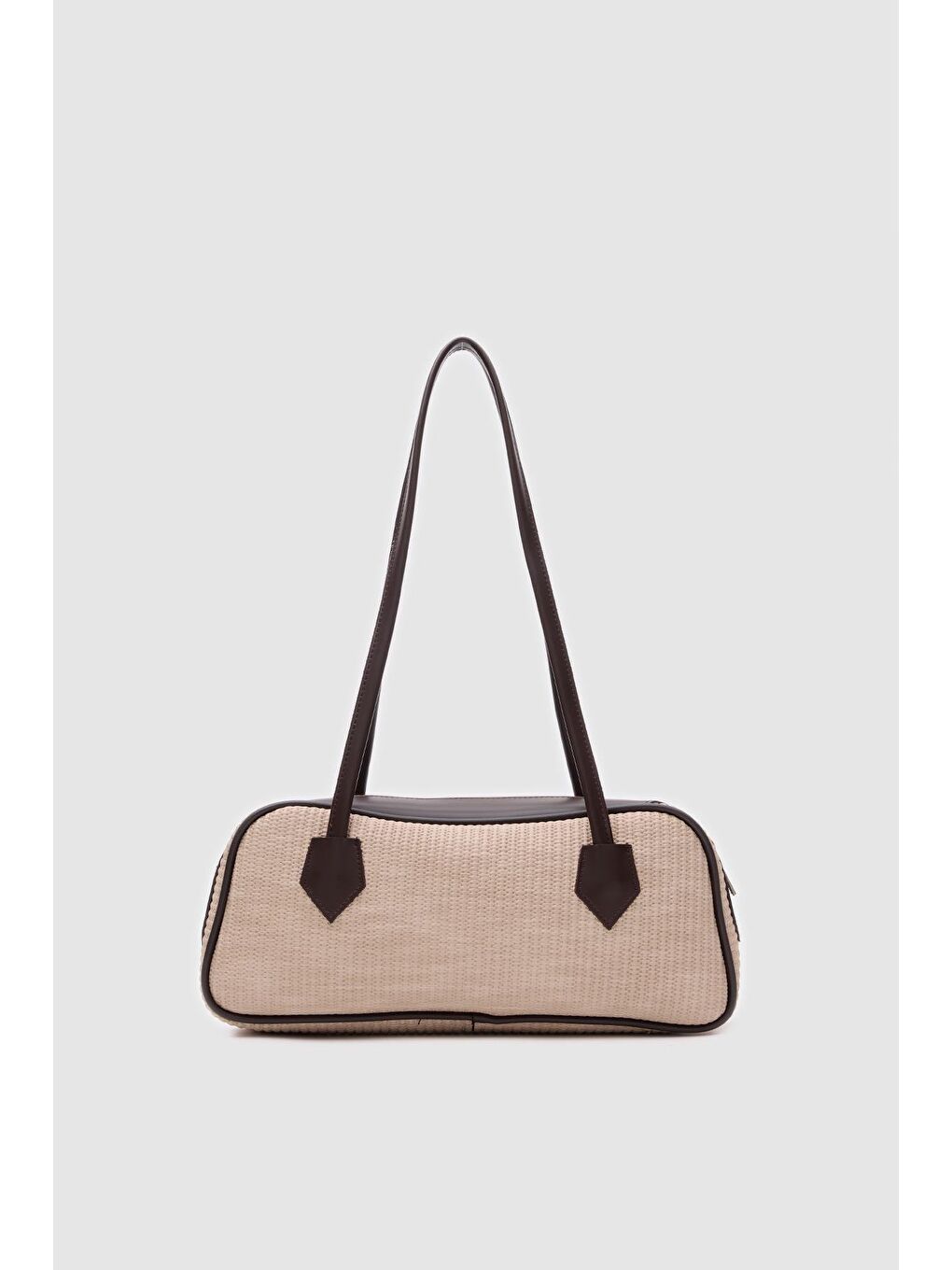 Boheme Hasır Baget Çanta Bej