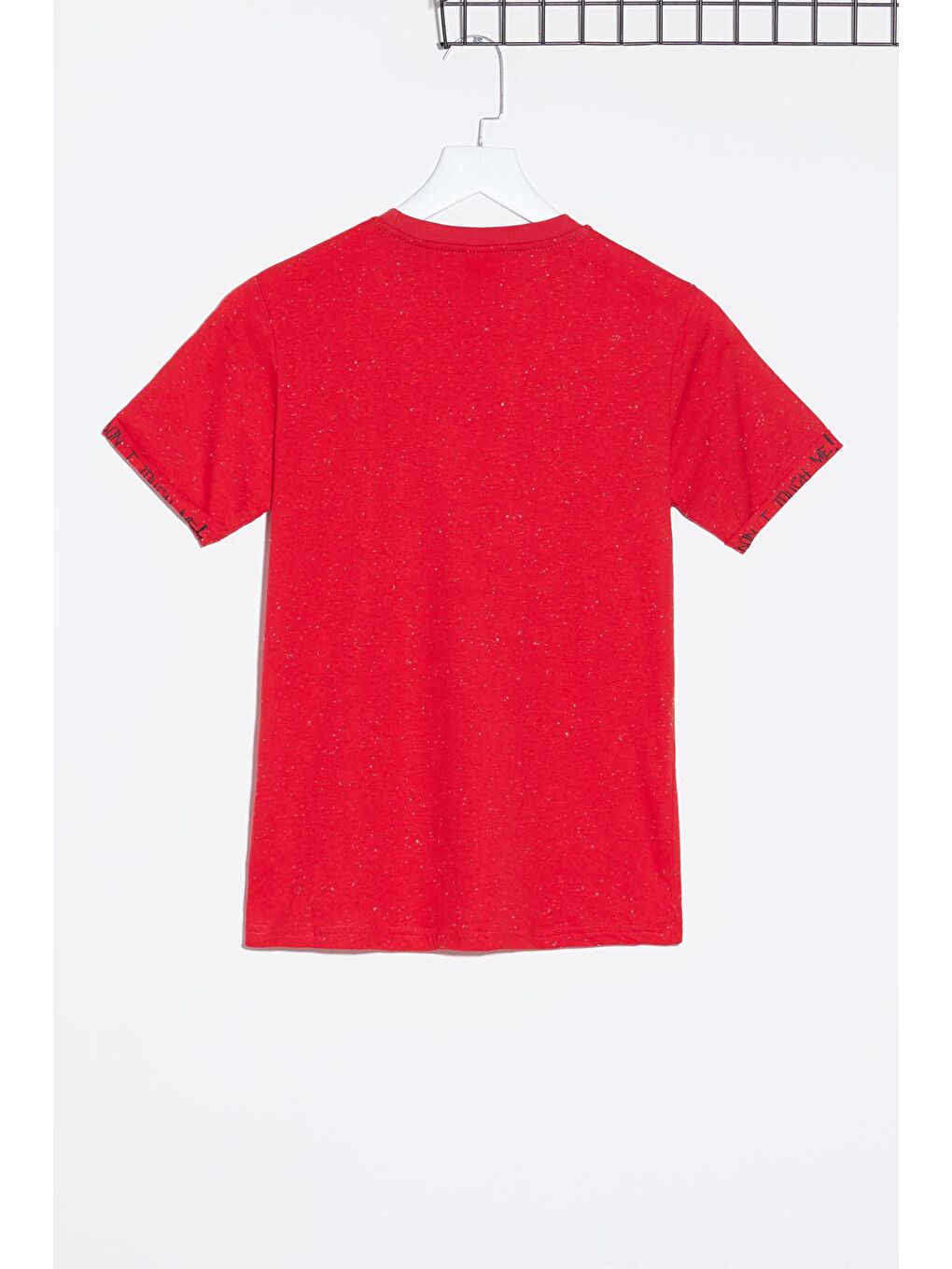 Kırmızı Erkek Çocuk Kılçıllı Baskılı Tshirt 9-14 Yaş 14101-2