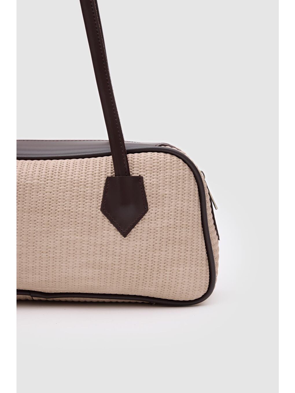 Boheme Hasır Baget Çanta Bej-4