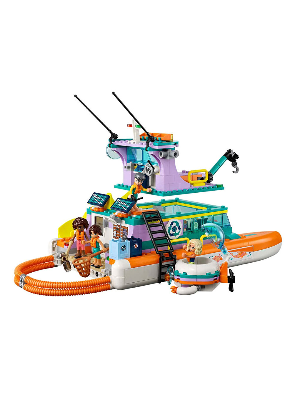 Lego Renksiz Friends Deniz Kurtarma Teknesi 41734 - 5