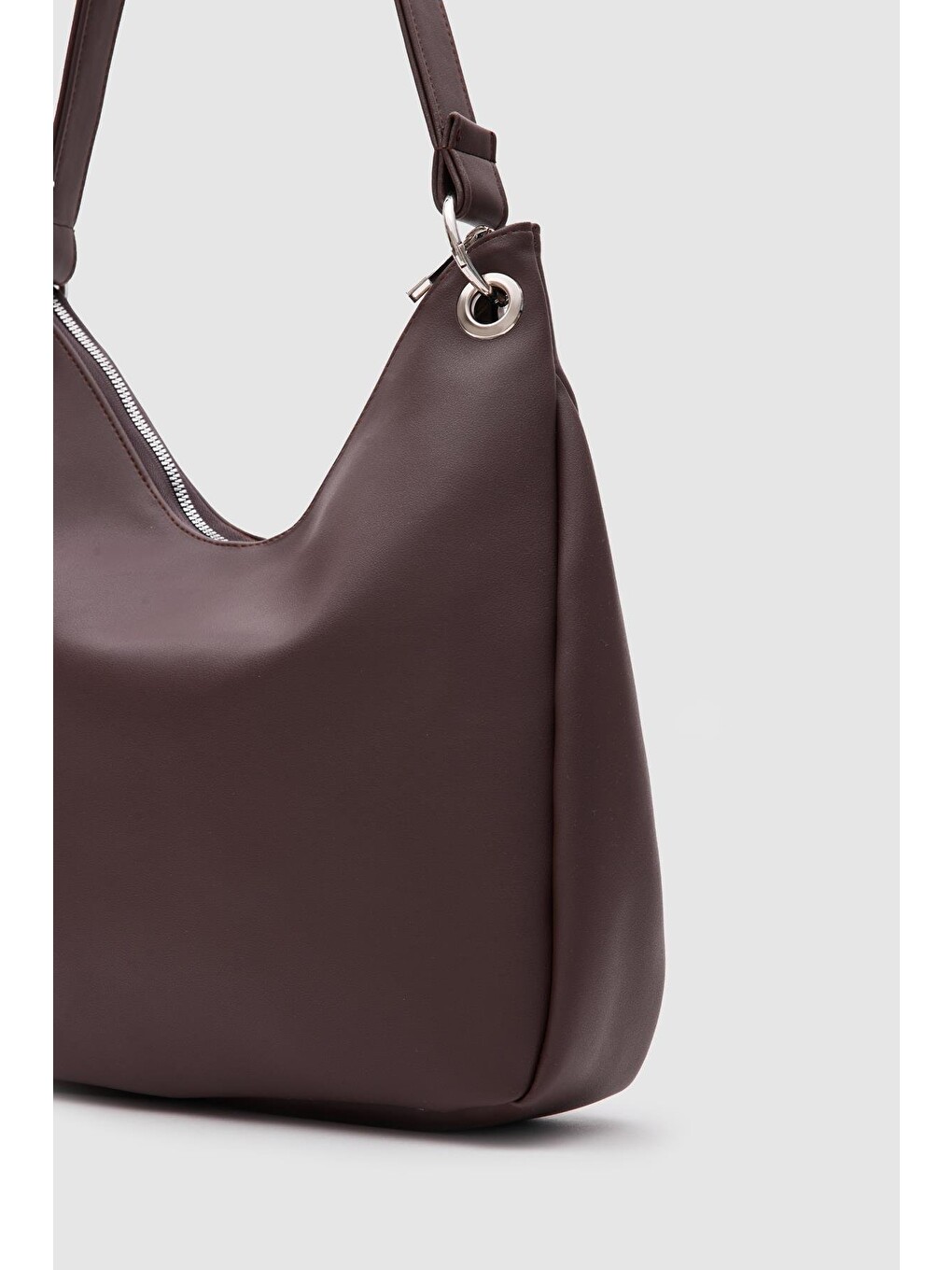 Kahverengi Valerie Oval Omuz Çantası Acı Kahve-4