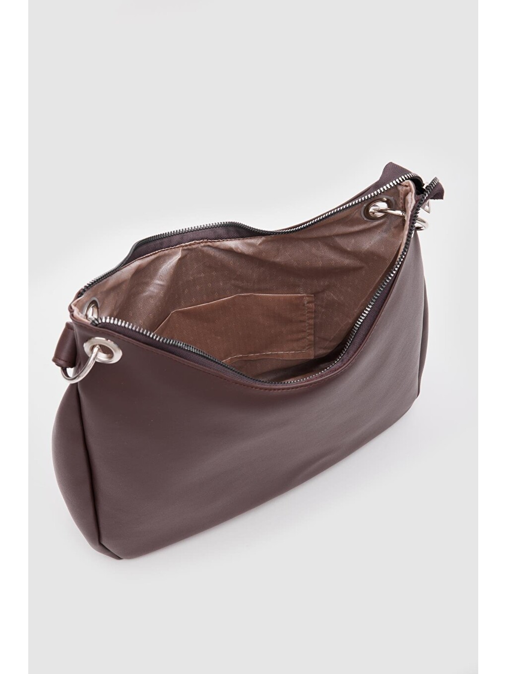 Kahverengi Valerie Oval Omuz Çantası Acı Kahve-5