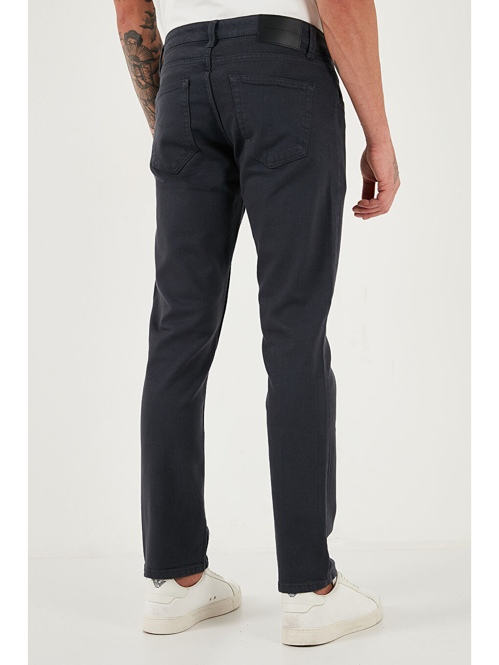 Antrasit Pamuklu Regular Fit Normal Bel Boru Paça Jeans 2211C40PARMA-5