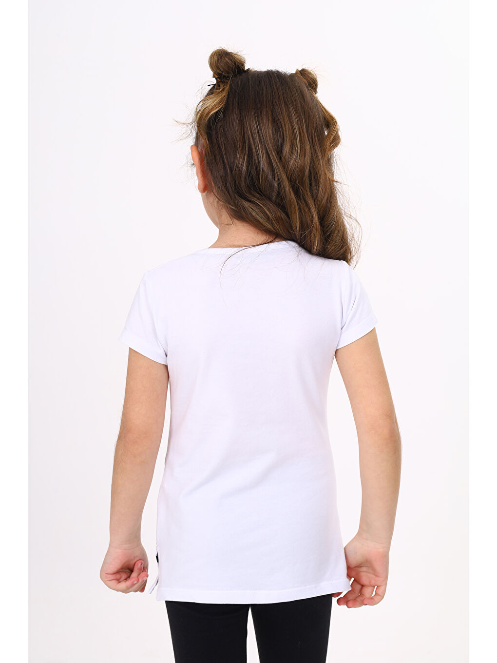 Toontoykids Beyaz Kız Çocuk T-Shirt Yıldız Baskı - 3