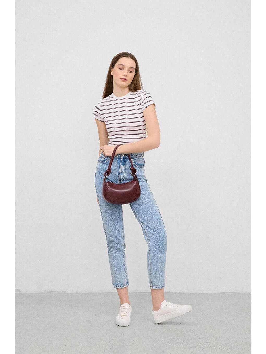 Gior Baget Çanta Bordo-3