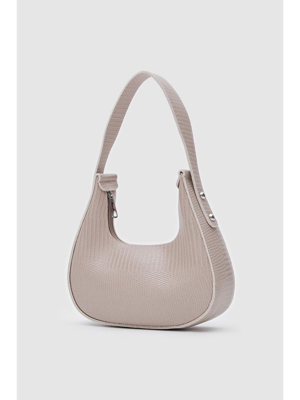 Ekru Pam Baget Çanta Krem-1