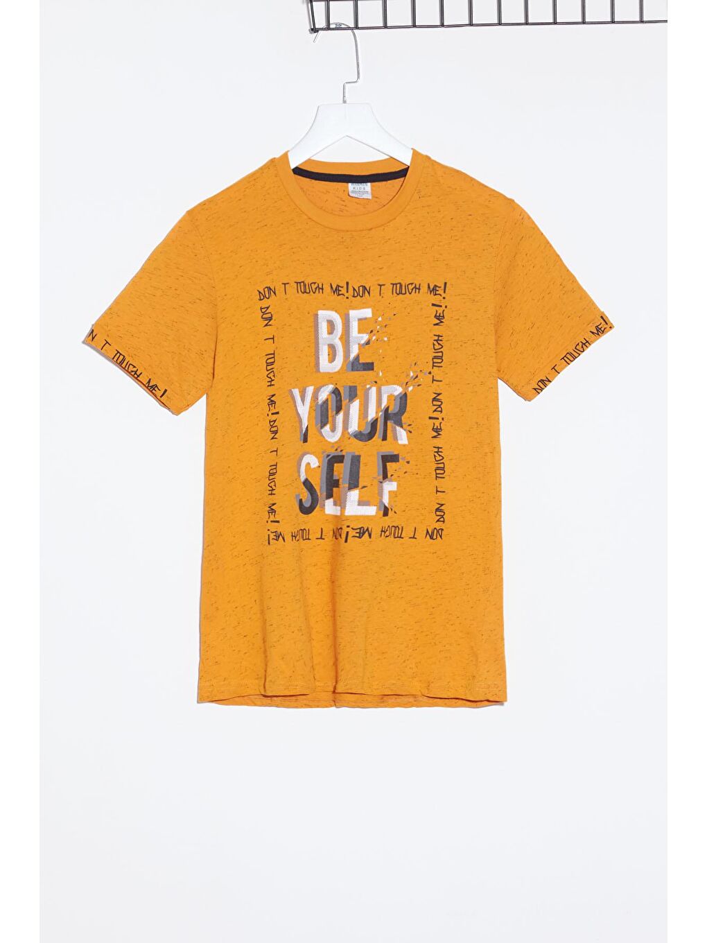 Sarı Erkek Çocuk Kılçıllı Baskılı Tshirt 9-14 Yaş 14101