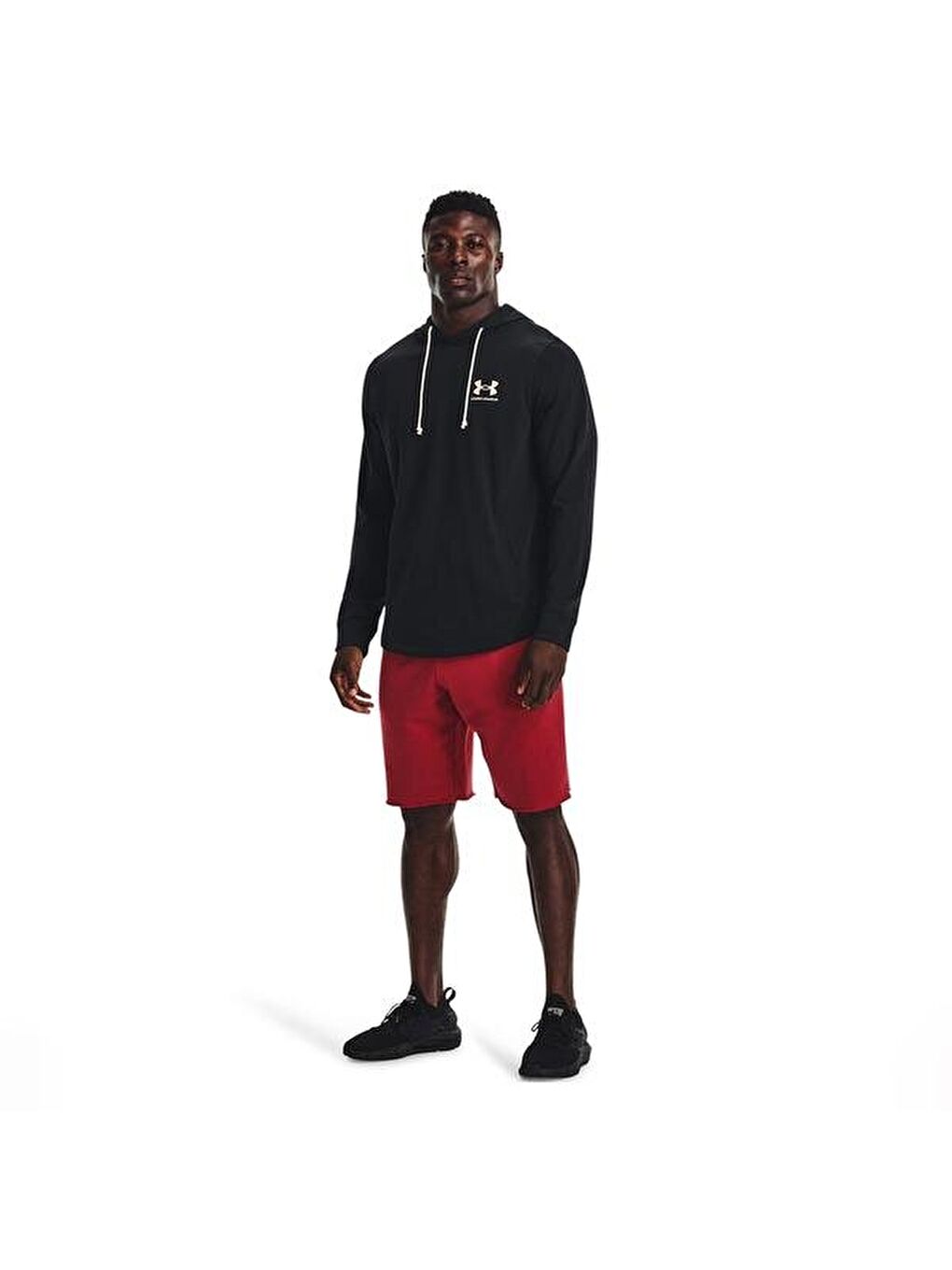 Rival Terry Lc Erkek Siyah Kapüşonlu Sweatshirt-1