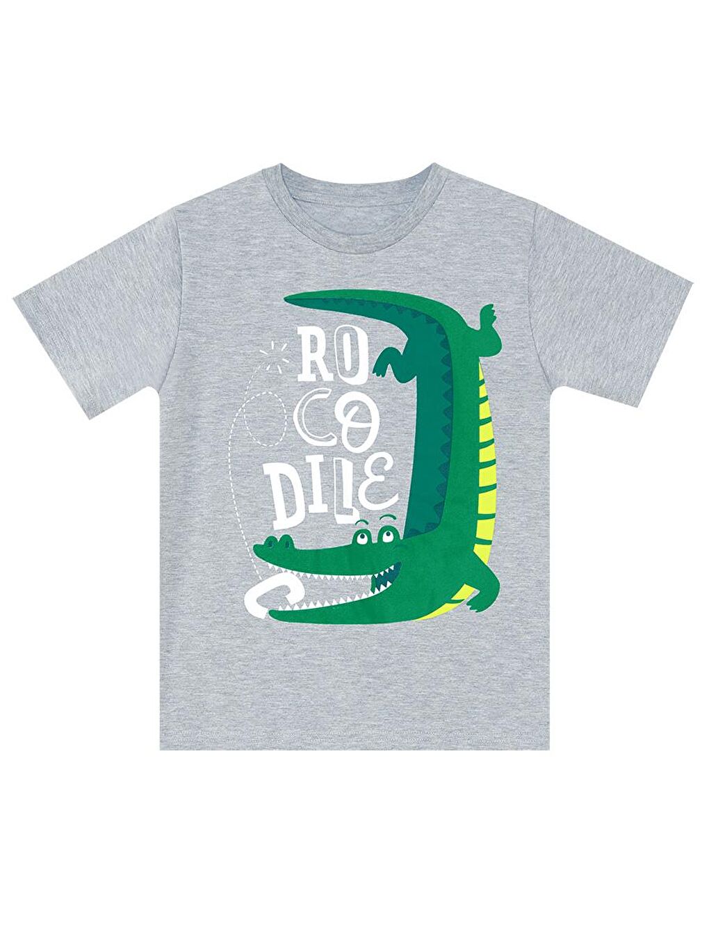 Denokids Yeşil Croco Erkek Çocuk T-shirt Şort Takım - 4