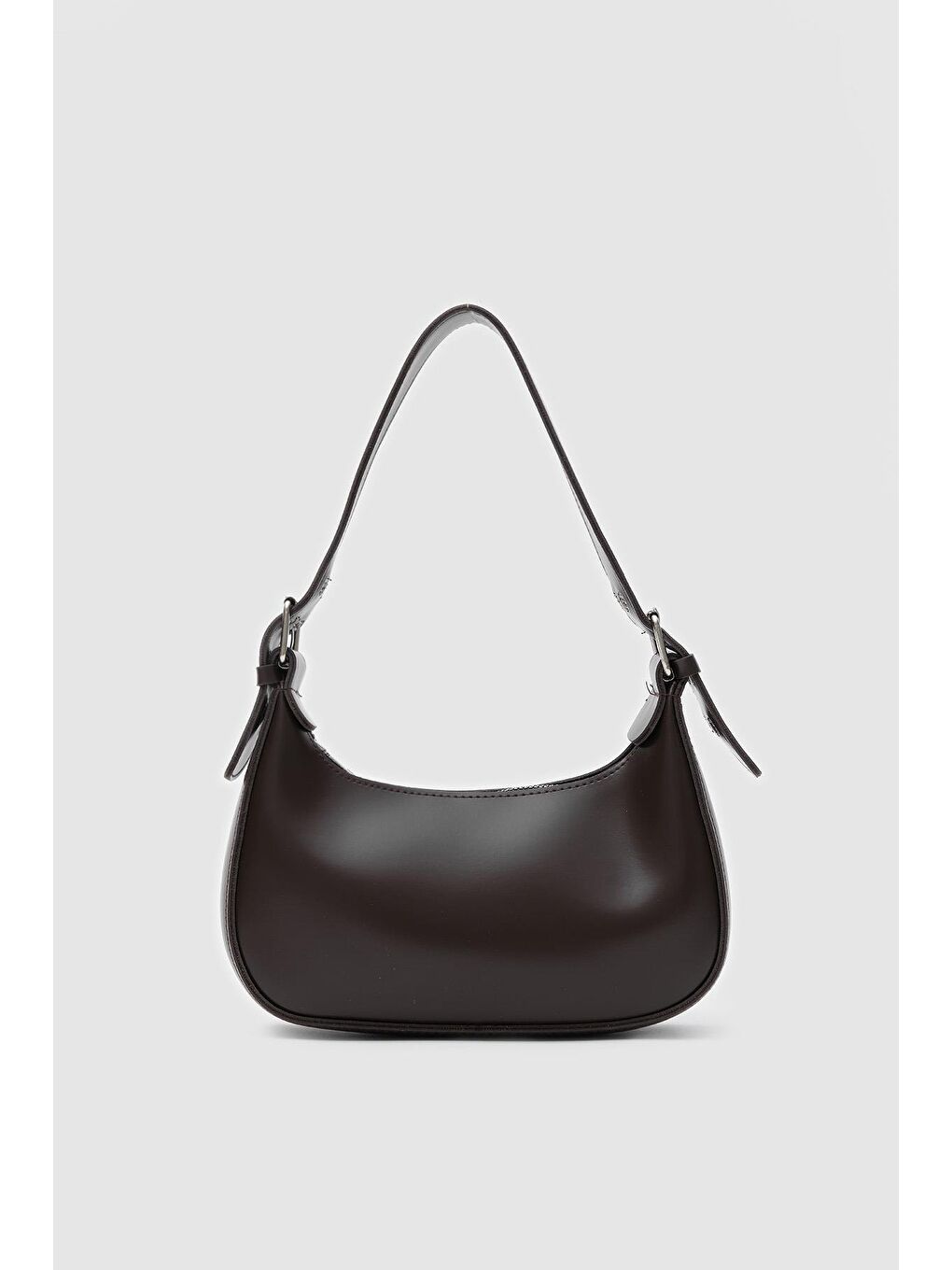 Kahverengi Muse Oval Baget Çanta Acı Kahve