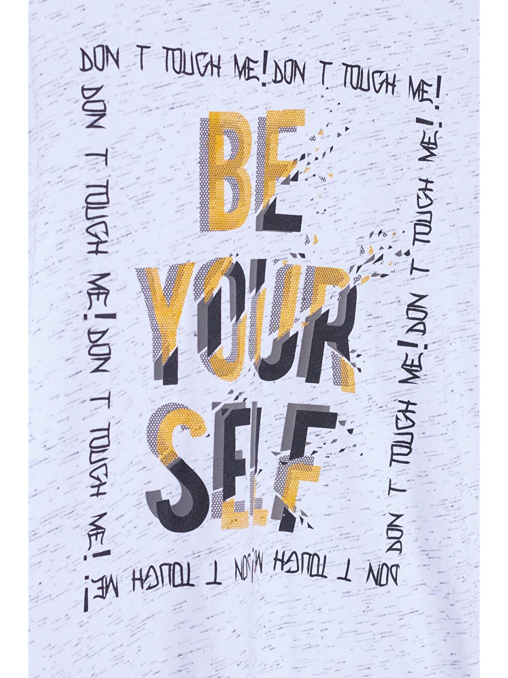 Beyaz Erkek Çocuk Kılçıllı Baskılı Tshirt 9-14 Yaş 14101-1