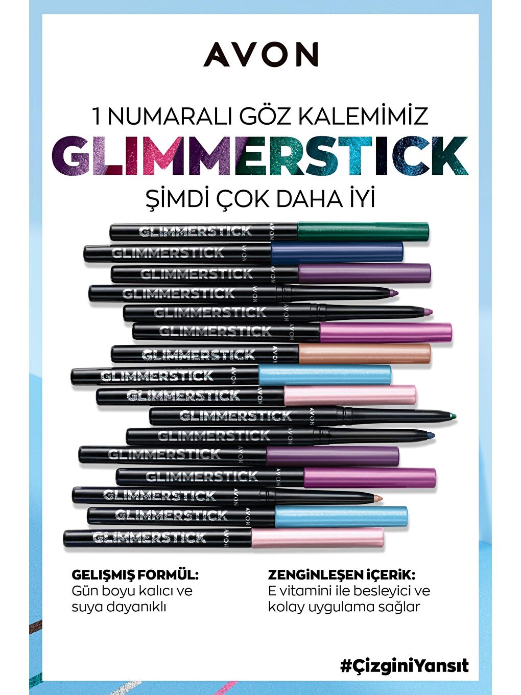 AVON Glimmersticks Pırıltılı Asansörlü Suya Dayanıklı Göz Kalemi Stardust - 4