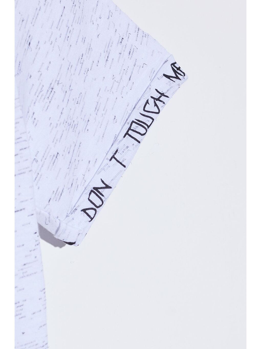 Beyaz Erkek Çocuk Kılçıllı Baskılı Tshirt 9-14 Yaş 14101-2