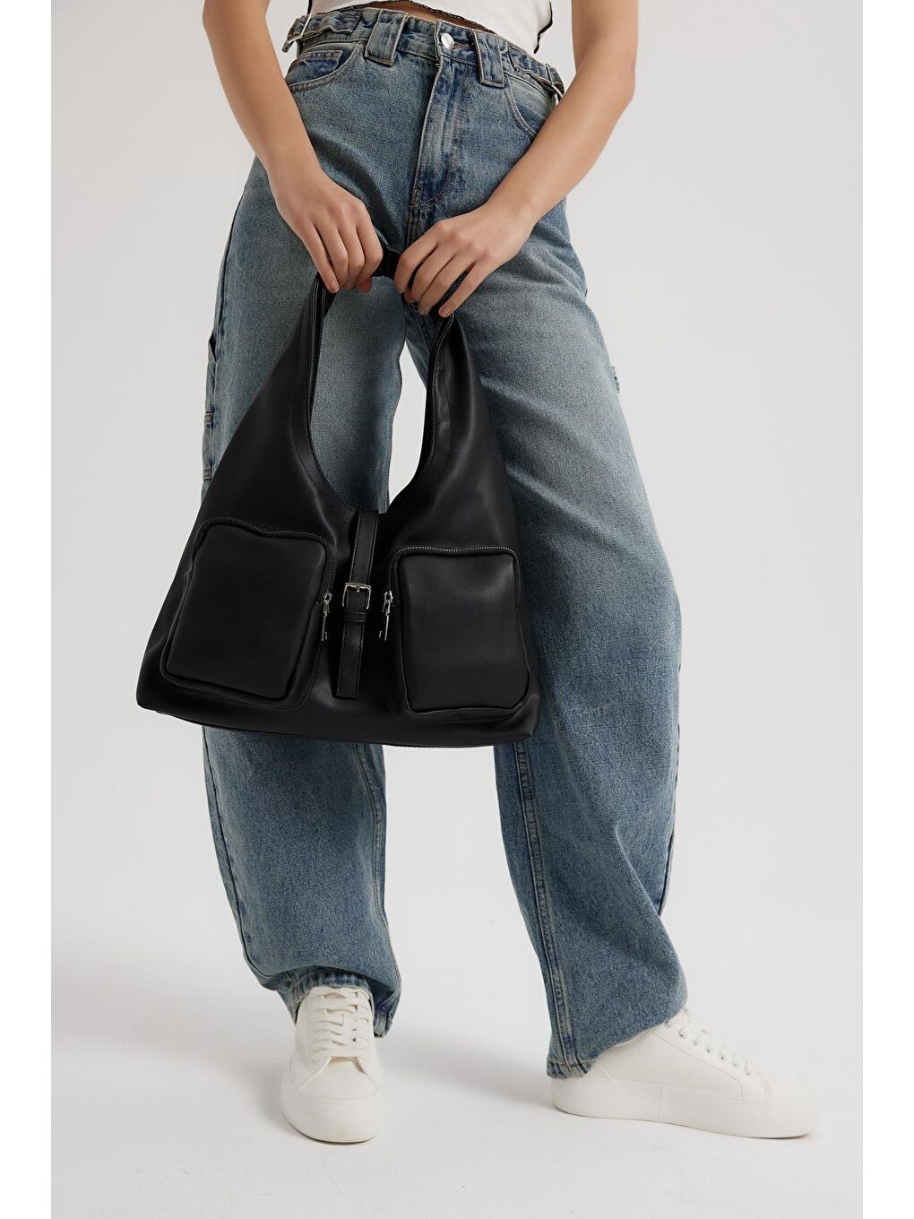 Estrada Cepli Omuz Çantası Siyah-5