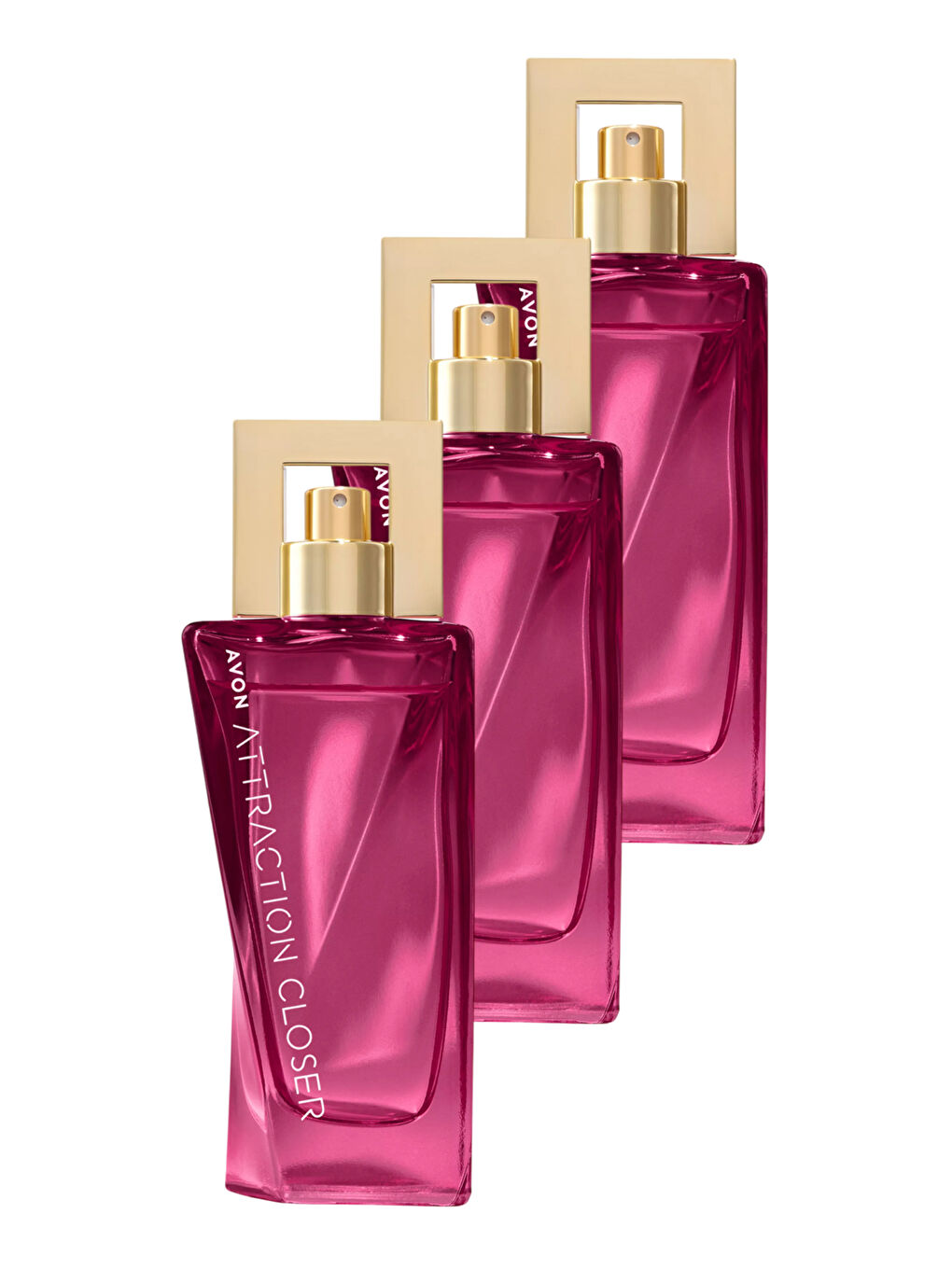 Attraction Closer Kadın Parfüm Edp 50 Ml. Üçlü Paket-3