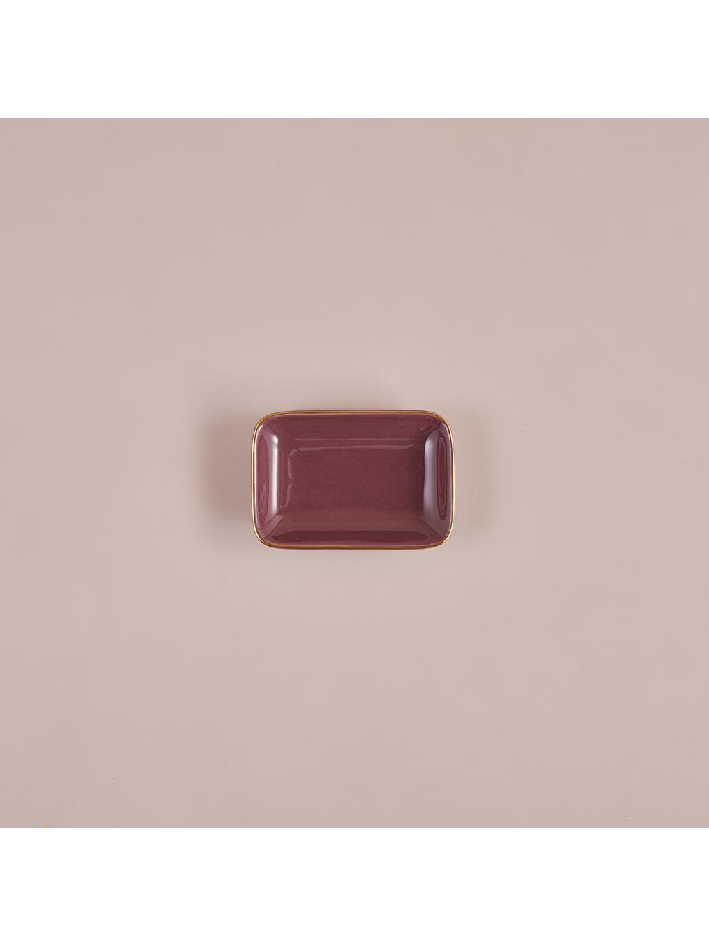 Pembe Allure Seramik Dikdörtgen Tabak Gül Kurusu