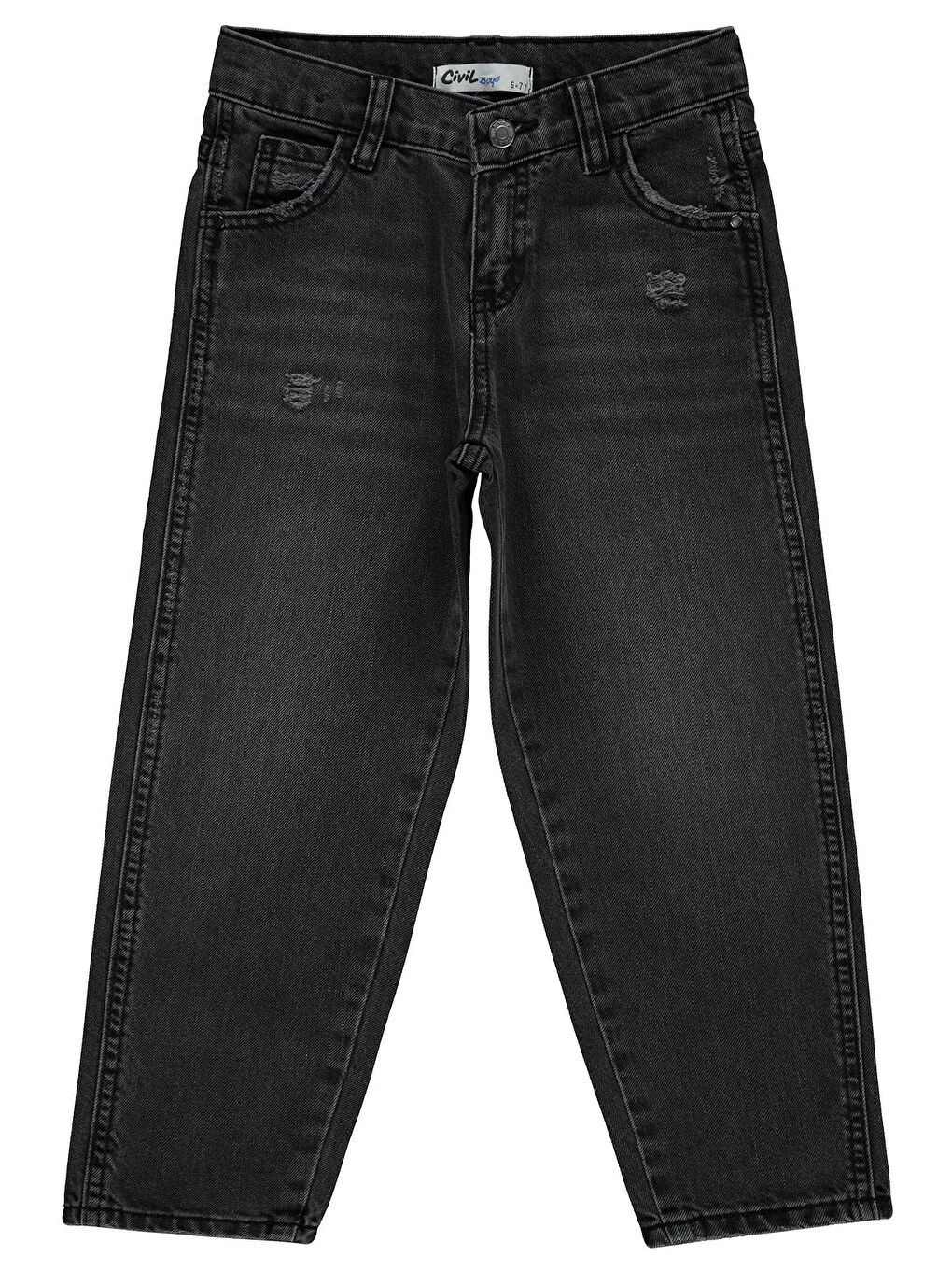 Boys Erkek Çocuk Jean Pantolon 10 13 Yaş Gri