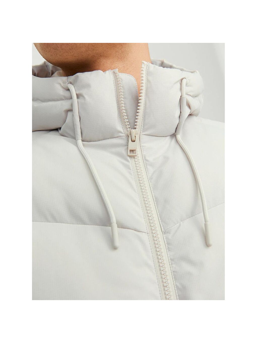 Jack & Jones Bej Vesterbro Puffer Sn Erkek Bej Kapüşonlu  Şişme Mont - 2