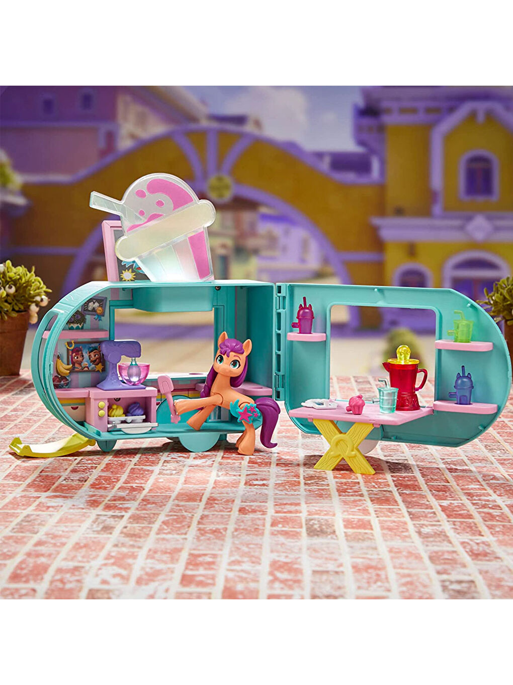 My Little Pony Renksiz Sunny Starscout Smoothıe Arabası F6339 - 6